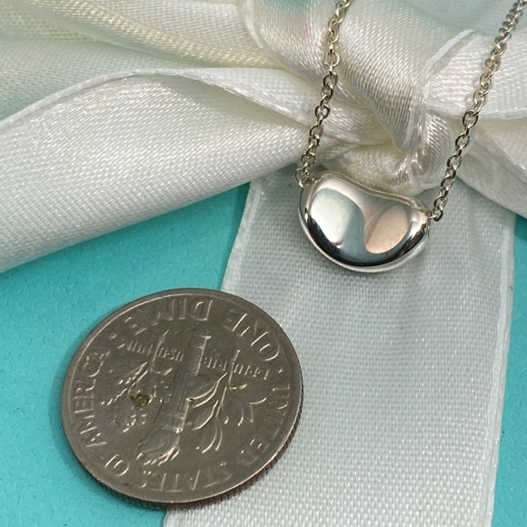 Tiffany & co mini bean Elsa Peretti 16” 11mm 925 silver w/box - Picture 6 of 7